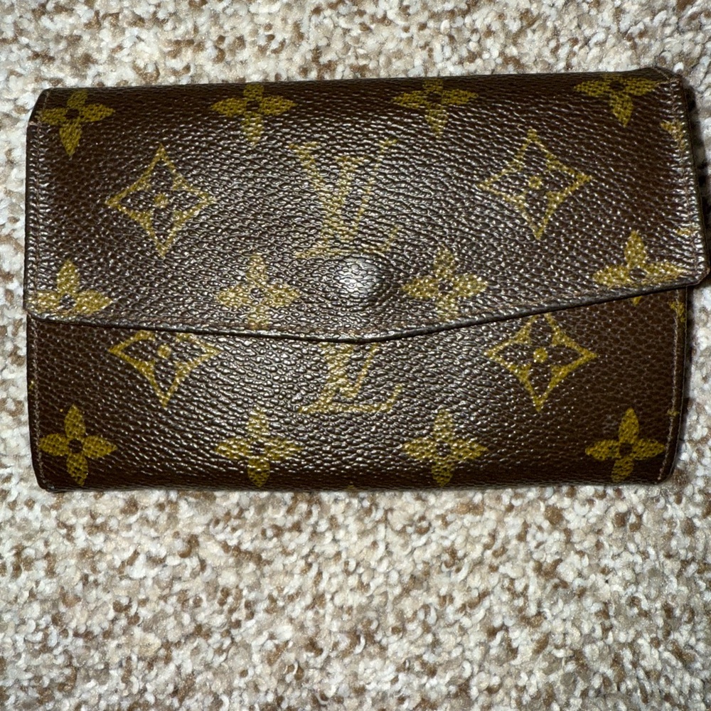 Louis Vuitton Monogram Dark Brown and Gold Wallet
